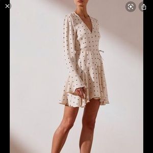 Shona Joy polka dot dress